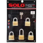 Solo key system, key system 4507 SQ 40 mm 5 balls per set SL