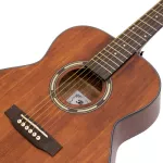 PARAMOUNT QAG50 Travel Guitar Guitar 36 inches Genuine Top Slid Slid/Mahogany coated + free bag & tuner