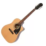 Epiphone® J-15EC 41-inch electric guitar, Advanced Jumbo shape, Sprueus/Mahakani Picks, Nanoflex ™ uses D'Addar cable.