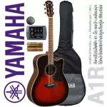 Yamaha® A1R กีตาร์โปร่งไฟฟ้า 41 นิ้ว ไม้หน้าโซลิดซิทก้าสปรูซ ปิ๊กอัพมีเทคโนโลยี SRT + ฟรีกระเป๋ากีตาร์ & ที่ปิดช่องเสียง