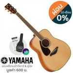 Yamaha® กีตาร์โปร่งมือซ้าย 41 นิ้ว ไม้ท็อปโซลิดสปรูซ รุ่น FG820L + แถมฟรีกระเป๋า Yamaha & คู่มือกีตาร์โปร่ง Yamaha  Left-Handed Guitar / กีตาร์สำหรับ