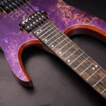 Kazuki Dragon Series, 24 Fret Body, Mahakan, Wooden Wooden, Wilkin Ham Wilkinson, Fixed Bridge/Floyd Rose + Free Bag *