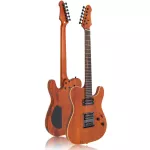 SQOE กีตาร์ไฟฟ้า ทรง Tele 22 เฟร็ต ไม้มะฮอกกานี ปิ๊กอัพฮัมคู่ ลายไม้ รุ่น SETL500