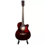 PASSION PS408C, airy guitar, 40 inches, linden, coated linden, neck coated, neck + free, free guitar bag & Pik ** Poke guitar