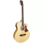 PASSION PS408CE Electric Guitar 40 inches, Linden Wooden Car, Shadow Coating with 5 Picks, Pickups, Tuner + Free Tuner + Free Guitar & Pick