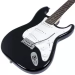PARAMOUNT PE100 Electric guitar Strat 22 Freck, Linklel College + Free Shoulder Strap & Jack & Pick & Lime ** Beginners' Guitar Sells **