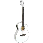 Fantasia EA12E 40 inches electric acoustic guitar, thin body, seal, 4 band pickup + free bags & kapok ** Guitar, superb valued The sound is better than the price **