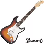 Paramount PE112 กีตาร์ไฟฟ้า ทรง Strat 22 เฟร็ต ไม้อัลเดอร์ ปิ๊กอัพผสม HSS ซีรีย์ Stratosonic + แถมฟรีคันโยก