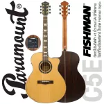 Paramount C5E 41 "electric guitar, professional, red pine wood, built -in strap machine With arms accommodation ** Choose a pickup / 1 year insurance **