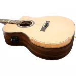 Paramount C5E 41 "electric guitar, professional, red pine wood, built -in strap machine With arms accommodation ** Choose a pickup / 1 year insurance **