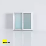 Double sliding window, upvc hoffen, trendy model, size 120x110 cm, model with insect mosquito nets