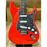 Ready to send electric guitars, Siammusic, many free gifts, Fender Stratocaster, Electric Guitar, Siam Music, red.