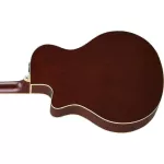 YAMAHA® APX600FM 41 -inch electric guitar, Amber, Fresh Maple, Thinline shape, with built -in cable set + free gift ** 1 year center insurance **