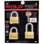 Solo key system, key system 4507 SQ 40 mm 3 balls per set SL
