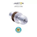 JARTON, Bathroom door, round head, small plate SS model 101051