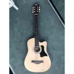 พร้อมส่งส่งไวกีตาร์โปร่ง38นิ้ว สีไม้ธรรมชาติ