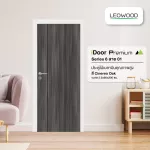 LEOWOOD Malamine wood door, size 3.5x80x200 cm. IDOOR S6 Cinereo Oak, Wooden Gate, door, door, room, bedroom, door