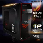 ITSONAS Computer case Solar Black-Red