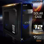 ITSONAS Computer case Solar Black-Blue