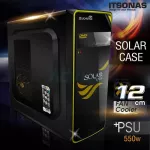 ITSONAS Computer case Solar Black-Yellow