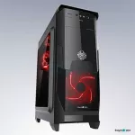 Tsunami เคสคอมพิวเตอร์ ATX Case NP CA-V1 Gaming Black-Red