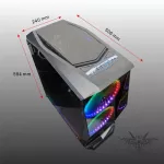 E-ATX Case NP ITSONAS Diablo Tempered Glass RGB BlackBy JD SuperXstore