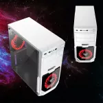 Itsonas Computer Case ATX Case Vampire White/Red