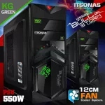 Itsonas Computer Case ATX Case Bullstorm Black-Green