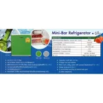 MIRAGE mini bar refrigerator 2.1 Q RF21CHS 8-liter freezer channel 51 liters, saving fiber 5, controlled the temperature at 0 degrees-6 degrees+rust prevention