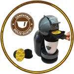 Cafe R'ONN Coffee Caps, 100% Arabica, 4 -roasted, roasted, roasted, dark roasted, black, 60 capsules 15/box Can be used with Dolce Gusto ®*