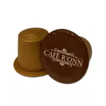 Cafe R'ONN House Blend coffee capsmas. Dark roasted 10/box. Can be used with a Nespresso *