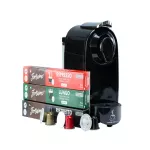 กาแฟแคปซูลฟอร์ติสิโม Fortisimo Cafe Ron ที่เข้ากันได้กับเครื่องชงเนสเพรสโซ่ ริทเทรสโต อินเทนโซ Ristretto Intenso 10 แคปซูลอลูมิเนียม