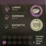 กาแฟแคปซูลอาราบิก้า ฟอร์ติสิโม ที่ใช้กันได้กับเครื่องชงเนสเพรสโซ่ ลุงโก้ ฟอร์เต้ 10 แคปซูล