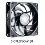 Cooler Master Sickleflow 80mm 92mm Computer Case Cooling Fan Quiet 4pin Pwm Cpu Cooler Radiator Fan