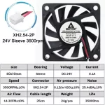 2 Pcs Gdstime 60mm 24v 12v 5v 6cm Brushless Usb 2pin 3pin Dc Cooler Fan 60x10mm 6010 Ball For Computer Pc Cpu Case Cooling Fan