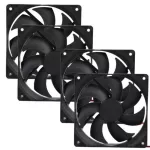 4pcs 1800prm 120mm 120x25mm 12v 4pin Dc Brushless Pc Computer Case Cooling Fan For Different Desk Pc