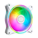 COOLER MASTER MF120 Halo White Edition Case Fan 120mm Dual Loop 5V Addressable RGB Lighting CPU COOLING PWM FAN SILINT MASTERFAN
