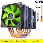 Stamped Double Tower High Efficiency Copper Tube CPU Radiator Suitable for775 1155 1366 AMD Motherboard Cooling Fan LGA X79 x99