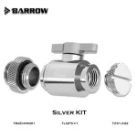 Barrow Water Valve Switch Kit Switchglugmale to Male Fitting/Double Inner G1/4 Thread Double FMALE WATER COOLER System