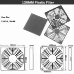 5pcs/lot Gdstime Plastic Dustproof Dust Filter Cover Grill For 40mm 50mm 60mm 80mm 90mm 120mm Computer Case Fan