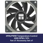 Thermalright TL-9015R CPU COOLING FAN 90MM Ultra-Thin Computer Case Case Case Cooling Fan 2700PWM SPEED 4PIN PWM CPU SILENT COOLING FAN