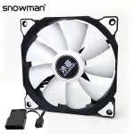 Snowman 120mm Silent Case Fan Pc 12cm Cooling Fan Quiet Computer Cooler Fan Case Cooling Fans 12v Dc 3 Pin 120mm Mute Fan Molex