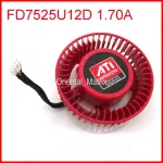 FD7525U12D 1.70A 12V For ATI HD6970 HD7970 Graphics Card COOLING FAN 4PIN 4WIRE