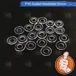 [Coolblasterthai] Transparent Soft Gasket Nylon/PLASTIC PVC Insulation Screw Washers Size M3