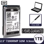 WD Black 1TB 2.5" SATA III Internal Hard Disk Drive 1000Gb HDD HD Harddisk 6Gb/s 32M 9.5mm 7200 RPM for Notebook Laptop