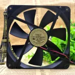 D14BH-12 140mm Cooler Cooling Fan 140x140x25mm 4-Wire PWM 2500RPM 0.35A for Yate LOON MUTE Computer Charasis CPU COOLING FAN