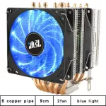 CPU Radiator 6 Copper Pipe 4PIN PWM Intel LGA 1200 1156 1356 1366 AMD AM4 x79 x99 Quiet CPU COOLING FAN PC Heat Sink