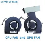 New Cpu Gpu Cooling Fan For Hp Gaming Nb Wasd 4 5 Pro Iv Omen 15-Dc Tpn-Q211 L30203-001 L30204-001 G3d Fan Cooler