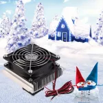 New 60W Thermoelectric Peltier Cooler Refrigration Semiconduleing System Kit Cooler Fan Finished Set Component