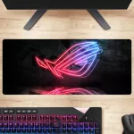 Asus Rog Keyboard Pad Republic of Gamers Large Mouse Pad Locking Edge Rubber PC Desk Mat Office Lap Table Mat Decoration